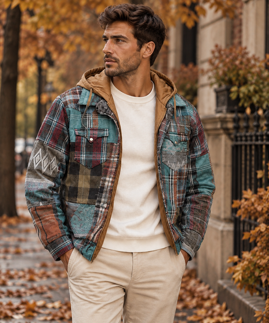 Lorenzo | Giacca patchwork a scacchi